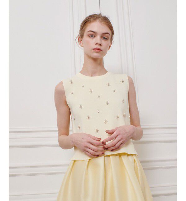 LOULOU WILLOUGHBY「【LOULOU WILLOUGHBY】ジュエルプルオーバー」|ニット・セーター|