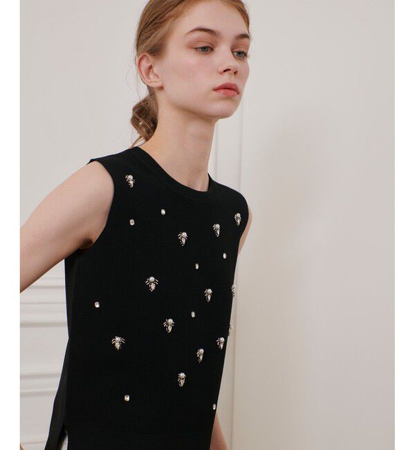 LOULOU WILLOUGHBY「【LOULOU WILLOUGHBY】ジュエルプルオーバー」|ニット・セーター|