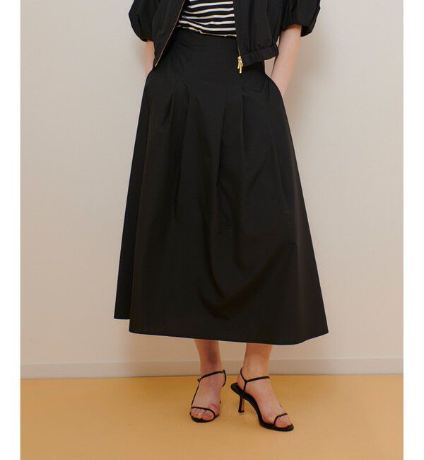 allureville「マットタフタアンイーブンタックスカート」|スカート|