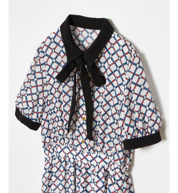 LOULOU WILLOUGHBY「【LOULOU WILLOUGHBY】ロープリングプリントワンピース」|ワンピース|