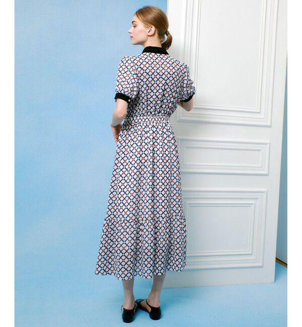 LOULOU WILLOUGHBY「【LOULOU WILLOUGHBY】ロープリングプリントワンピース」|ワンピース|