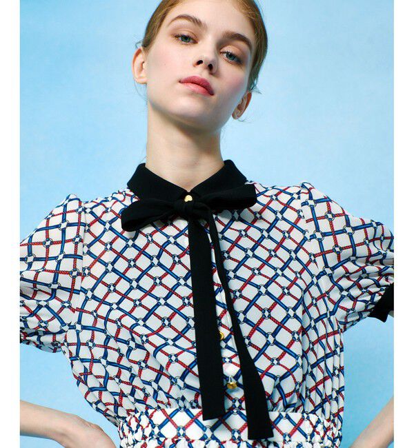 LOULOU WILLOUGHBY「【LOULOU WILLOUGHBY】ロープリングプリントワンピース」|ワンピース|