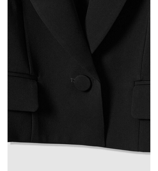 LOULOU WILLOUGHBY「【LOULOU WILLOUGHBY】ダブルクロスショートジャケット」|テーラードジャケット|