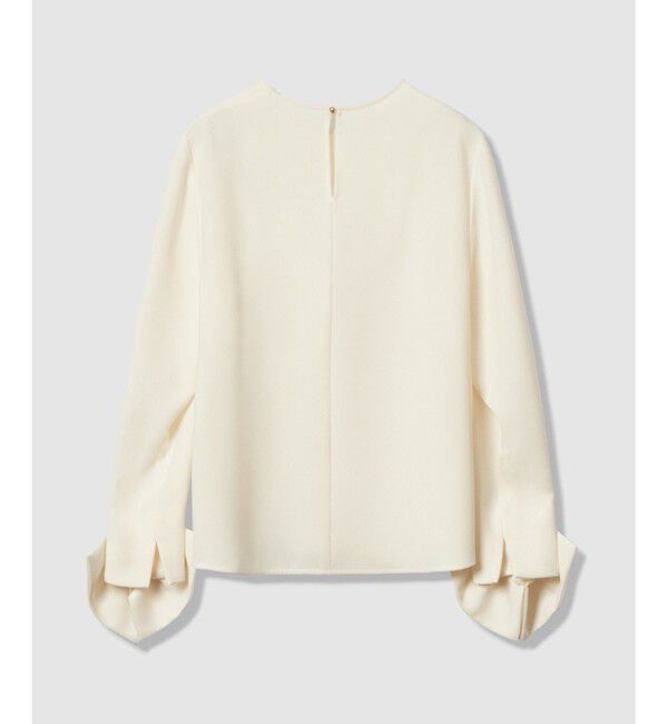 LOULOU WILLOUGHBY「【LOULOU WILLOUGHBY】ダブルクロス袖リボンブラウス」|シャツ・ブラウス|