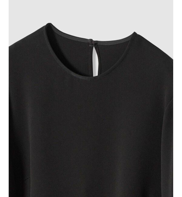 LOULOU WILLOUGHBY「【LOULOU WILLOUGHBY】ダブルクロス袖リボンブラウス」|シャツ・ブラウス|