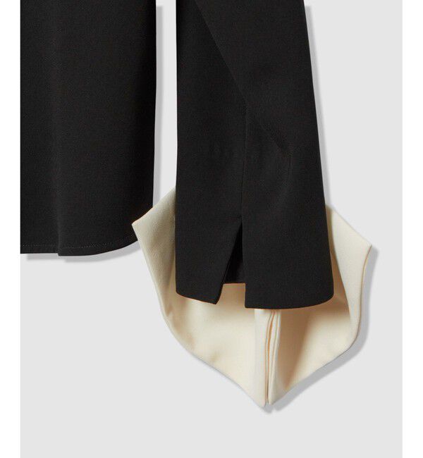 LOULOU WILLOUGHBY「【LOULOU WILLOUGHBY】ダブルクロス袖リボンブラウス」|シャツ・ブラウス|