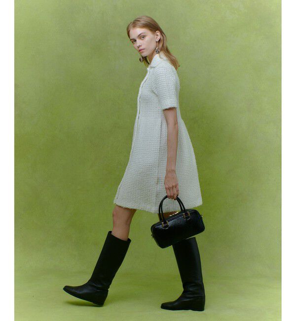 LOULOU WILLOUGHBY「【LOULOU WILLOUGHBY】ニットツィードワンピース」|ワンピース|