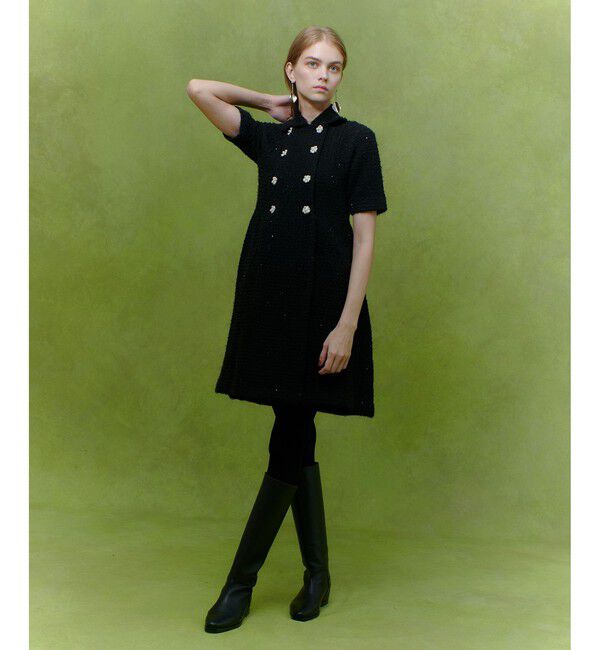 LOULOU WILLOUGHBY「【LOULOU WILLOUGHBY】ニットツィードワンピース」|ワンピース|