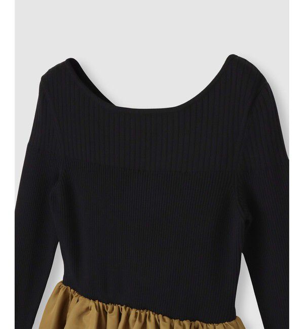 allureville「タフタドッキングニットワンピース」|ワンピース|