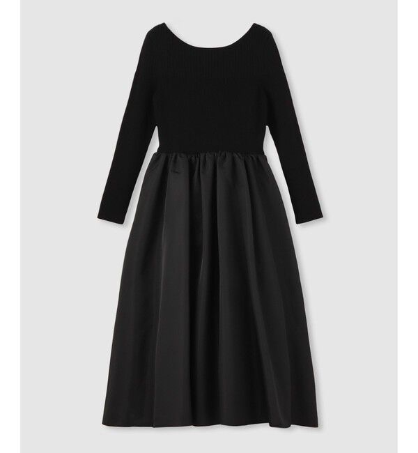 allureville「タフタドッキングニットワンピース」|ワンピース|