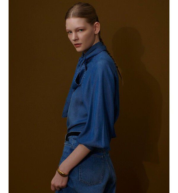 allureville「デニムボウブラウス」|シャツ・ブラウス|