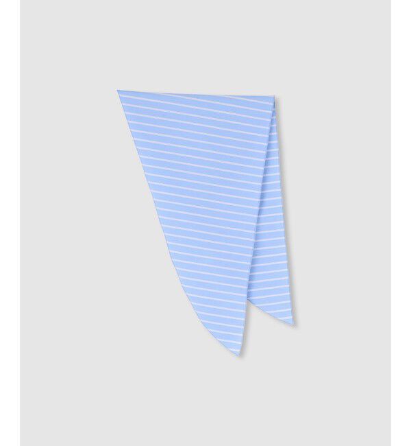 allureville「ストライプスカーフ付バルーンシャツ」|シャツ・ブラウス|