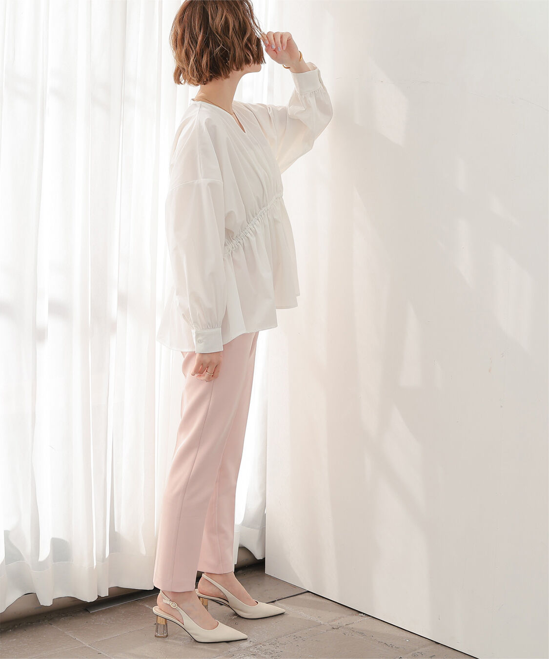 ur's「【星玲奈さんコラボアイテム】カラースティックパンツ」|スラックス|