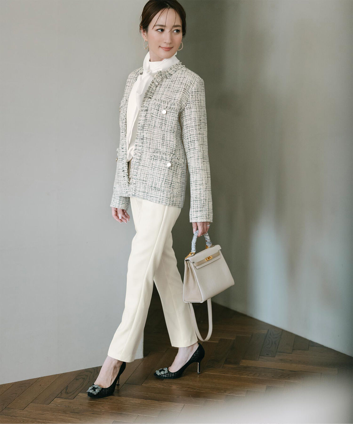 ur's「【星玲奈さんコラボアイテム】カラースティックパンツ」|スラックス|