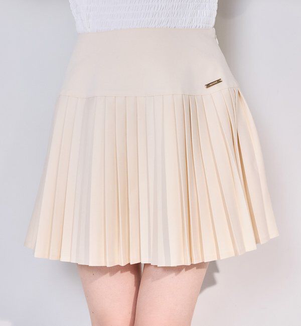  「細プリーツミニスカート/WEB限定リバイバル」|スカート|アイボリー