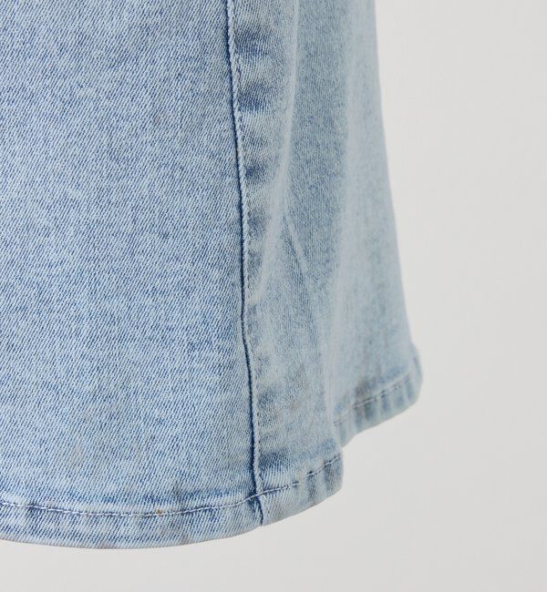  「ウェスト折り返しデニムミニスカート」|スカート|