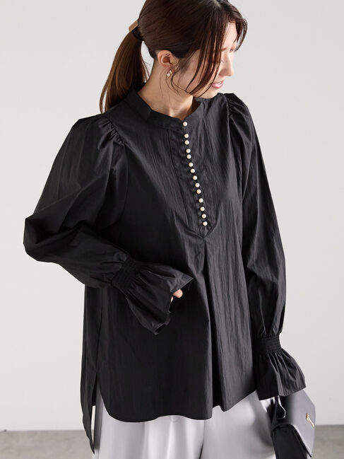 Te chichi「フロントパール釦ブラウス」|シャツ・ブラウス|
