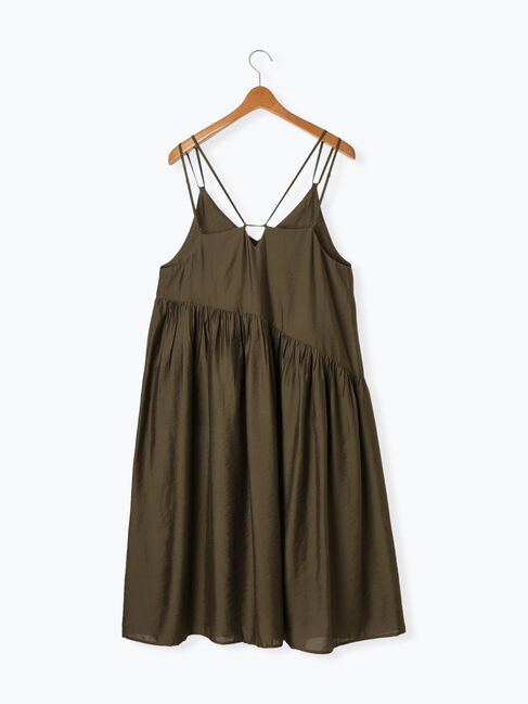 Lugnoncure「アシメギャザーキャミワンピース」|ワンピース|