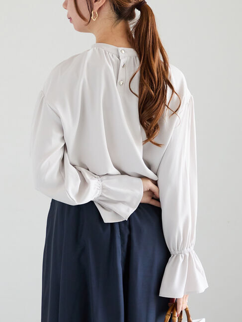 Te chichi「ボリュームスモックブラウス」|シャツ・ブラウス|グレー