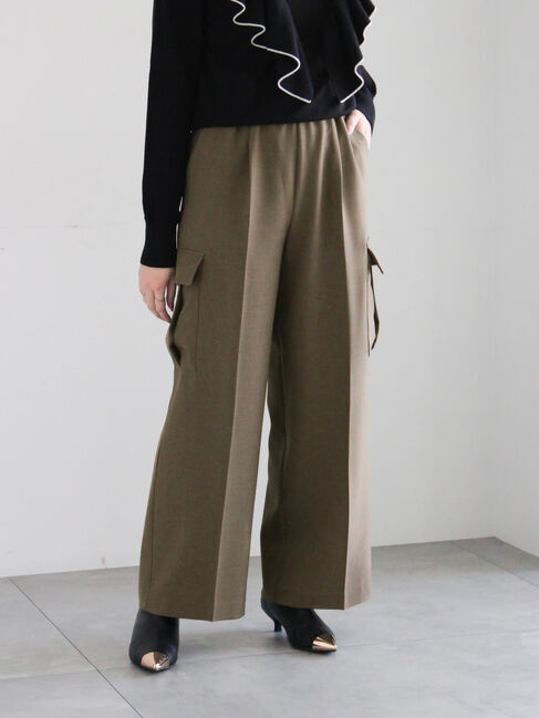 Te chichi「イージーカーゴスラックス」|その他|カーキ