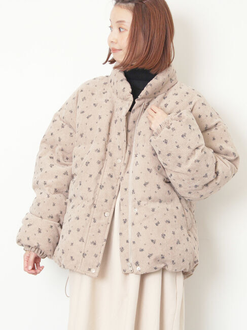 Samansa Mos2「柄アソートコーディロイブルゾン」|ブルゾン・スタジャン|