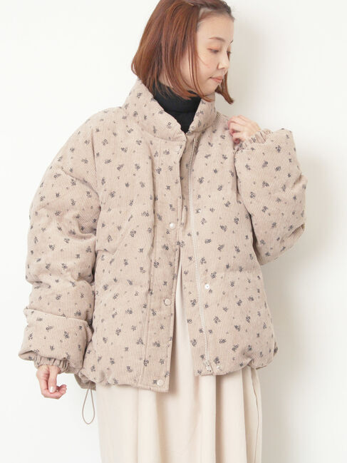 Samansa Mos2「柄アソートコーディロイブルゾン」|ブルゾン・スタジャン|