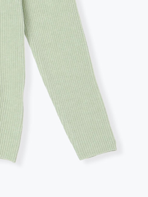 Samansa Mos2「【マシンウォッシャブル】もちもちリブフリルタートルネックニット」|ニット・セーター|