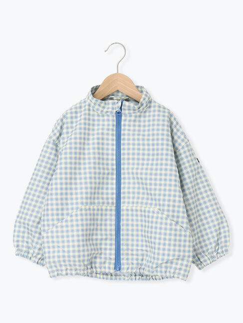 Samansa Mos2 Lagom「【撥水】チェック柄ウィンドブレーカー」|ブルゾン・スタジャン|