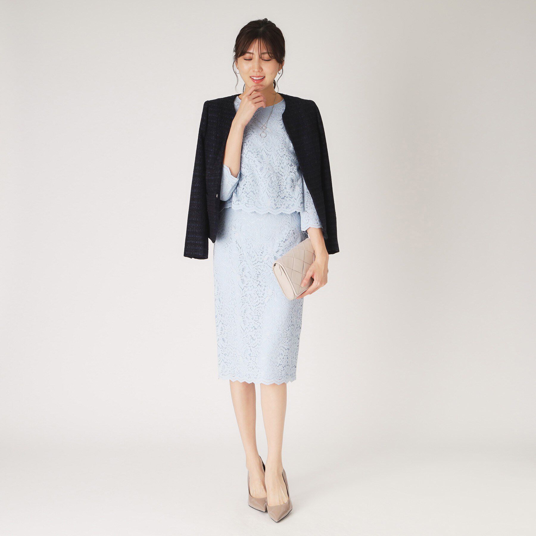 COUP DE CHANCE「【洗える】レースタイトスカート」|スカート|