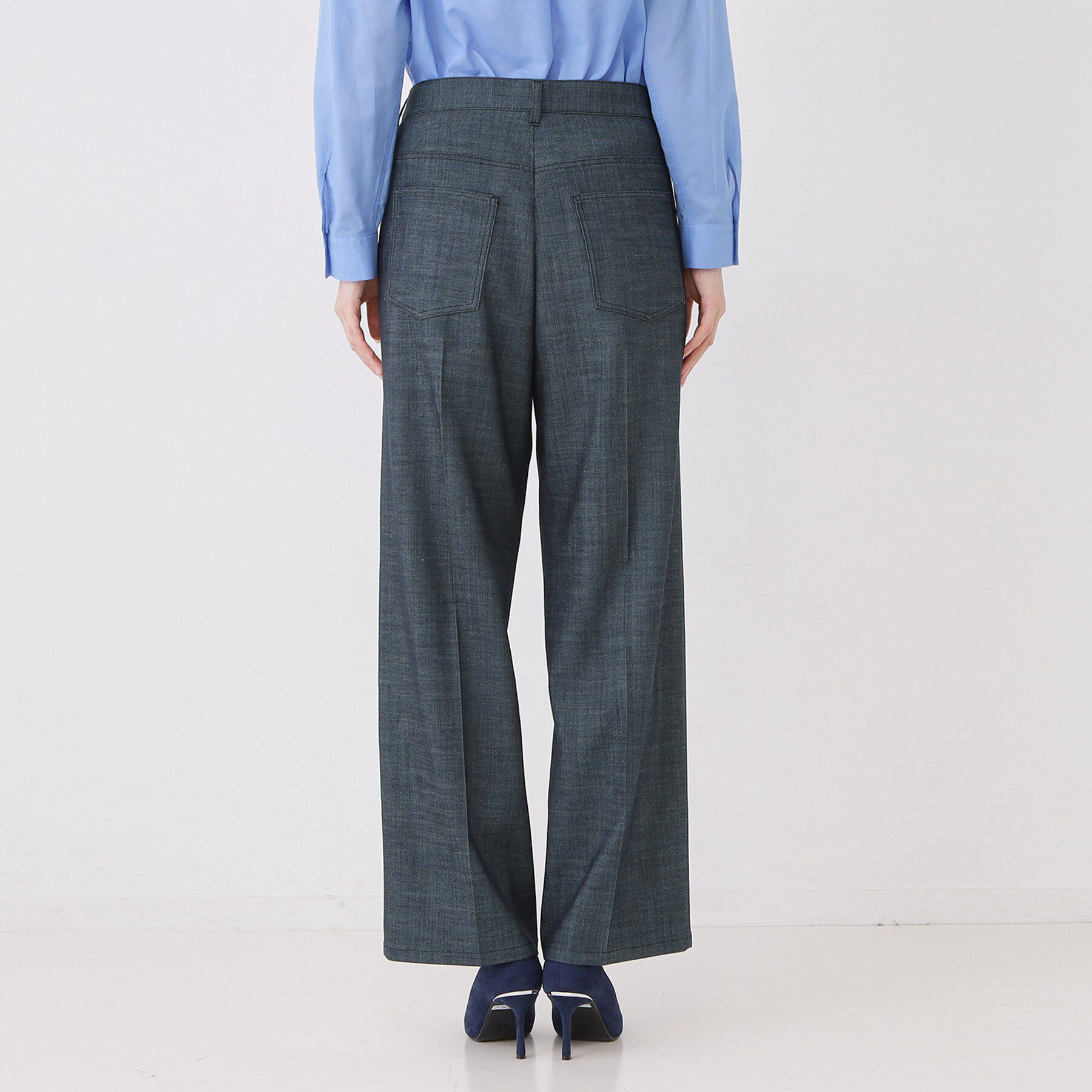 COUP DE CHANCE「【洗える】デニム調ストレートワイドパンツ」|その他|