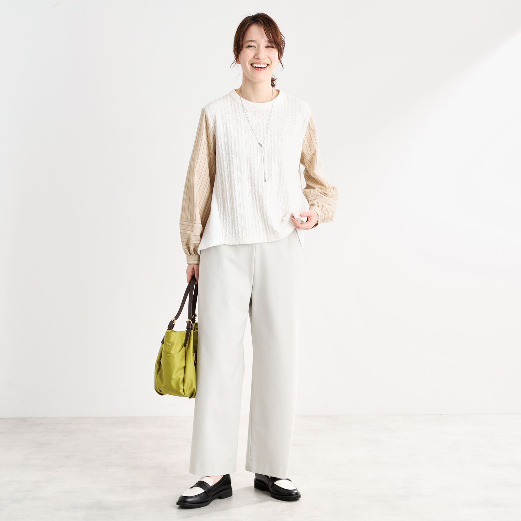 Reflect「【洗える】フルレングス丈ワイドストレートパンツ」|その他|