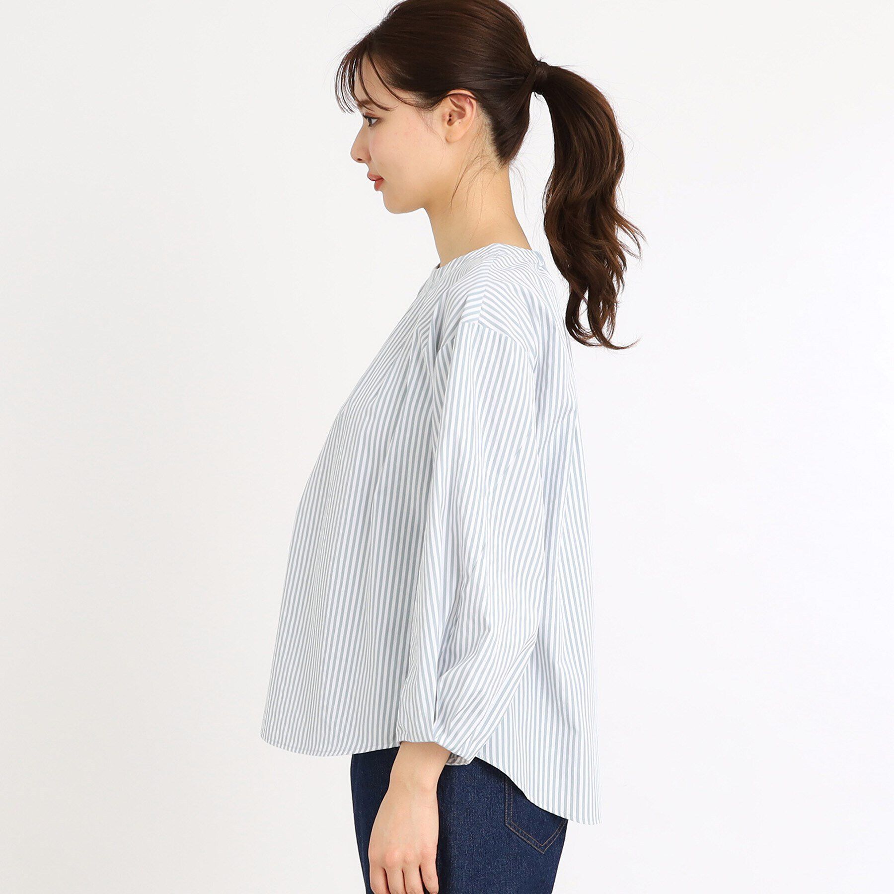 Reflect「【夏SALE／E‐QUALITY／手洗い可】タックディティールブラウス」|シャツ・ブラウス|