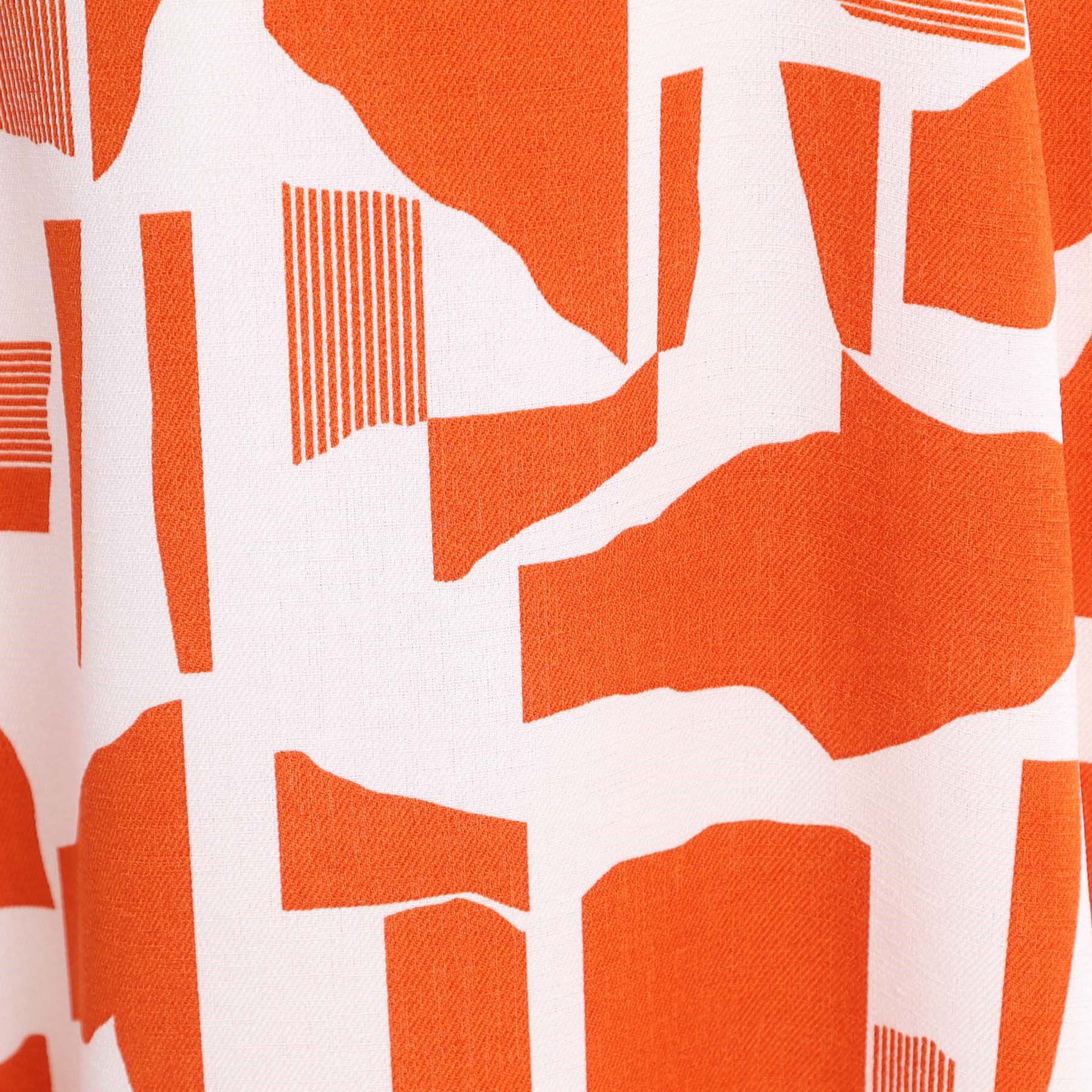 Reflect「【WEB先行カラーあり／マシンウォッシュ可】幾何モチーフプリントワンピース」|ワンピース|