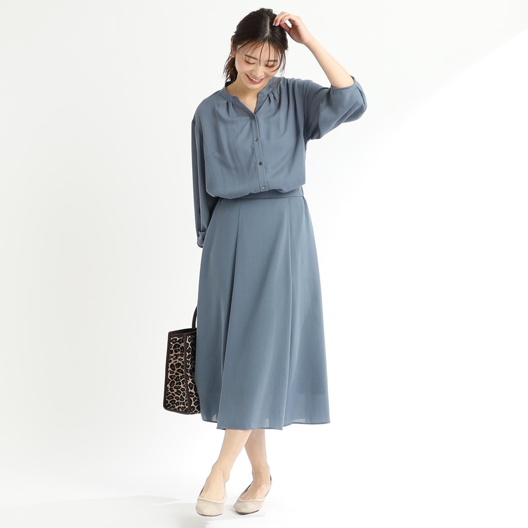 Reflect「【マシンウォッシュ可／ウエスト総ゴム／セットアップ可】エアリーロングスカート」|スカート|