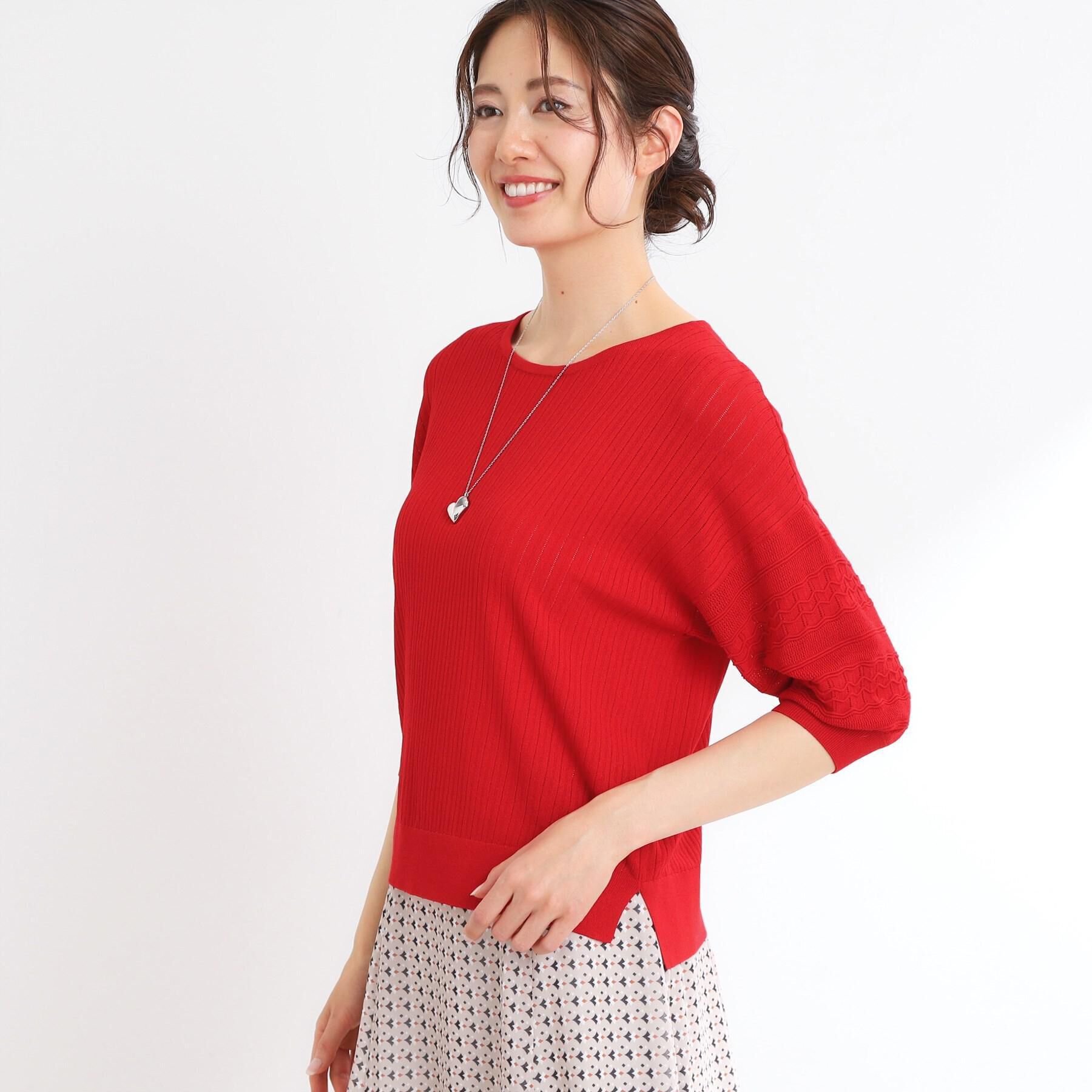 Reflect「【WEB先行カラーあり】オフボディプルオーバーニット」|ニット・セーター|