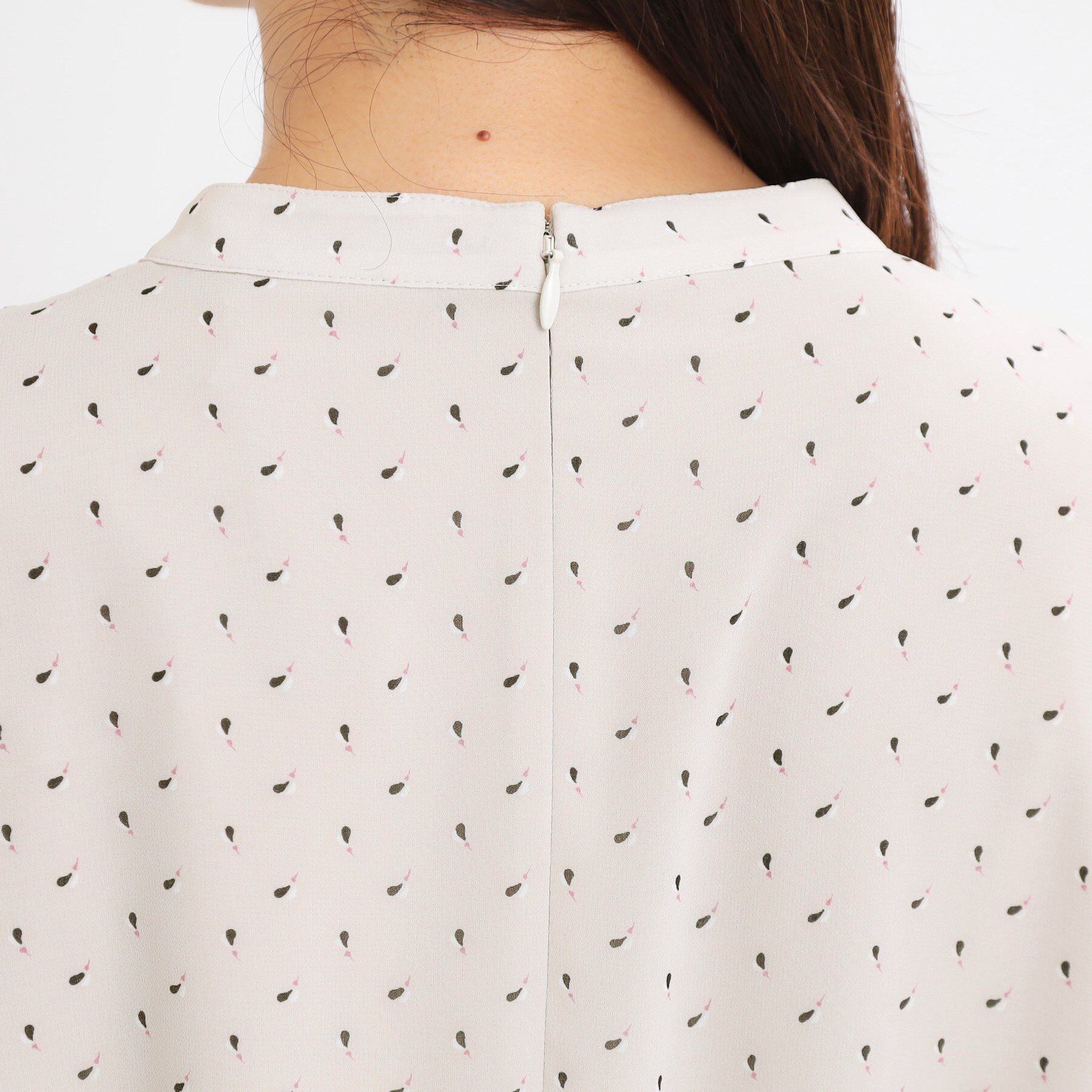 Reflect「【夏SALE／WEB先行カラーあり／リボン取り外し可／マシンウォッシュ可】コツキ柄プリントワンピース」|ワンピース|