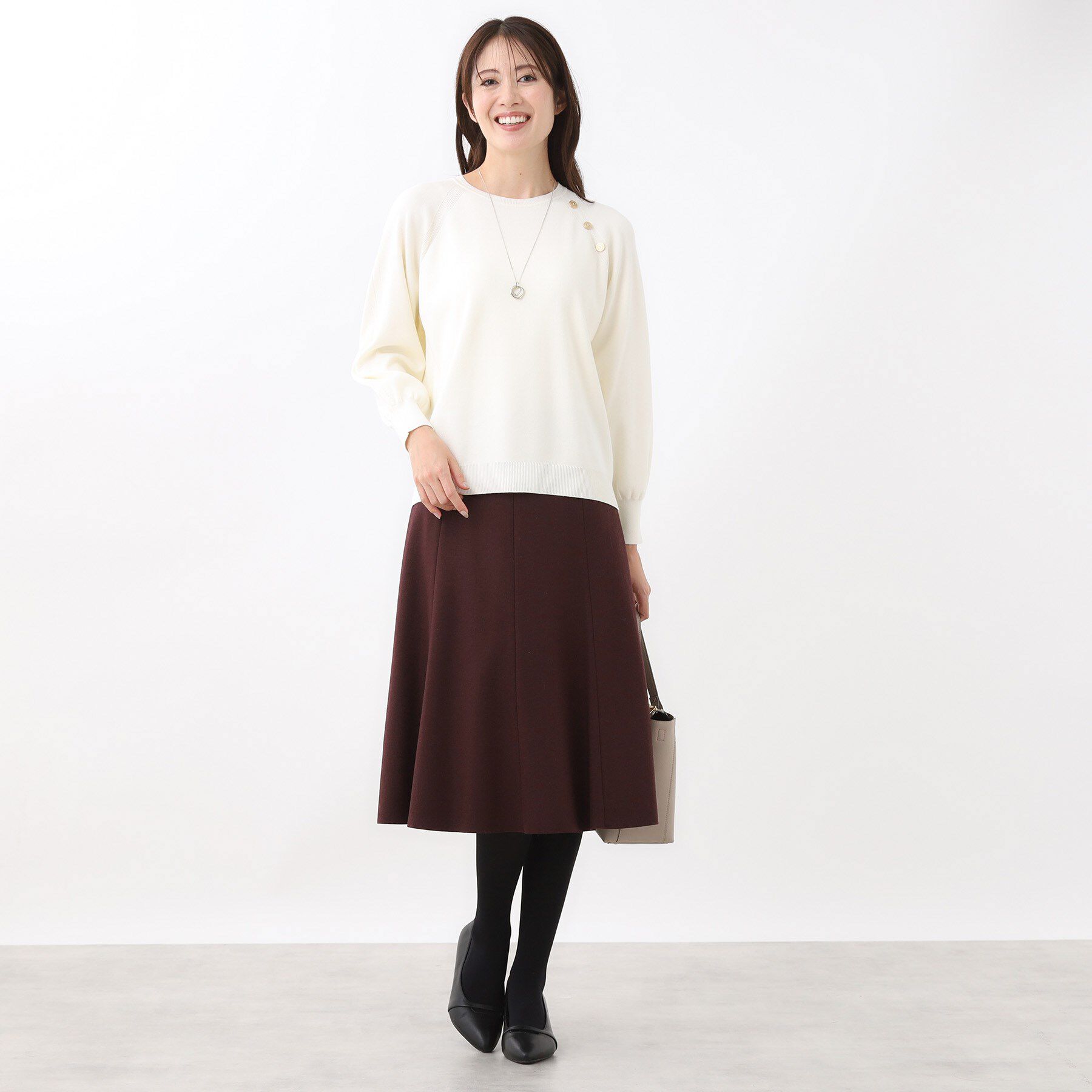 Reflect「【ゆったり着られる◎】ラグランスリーブニット」|ニット・セーター|