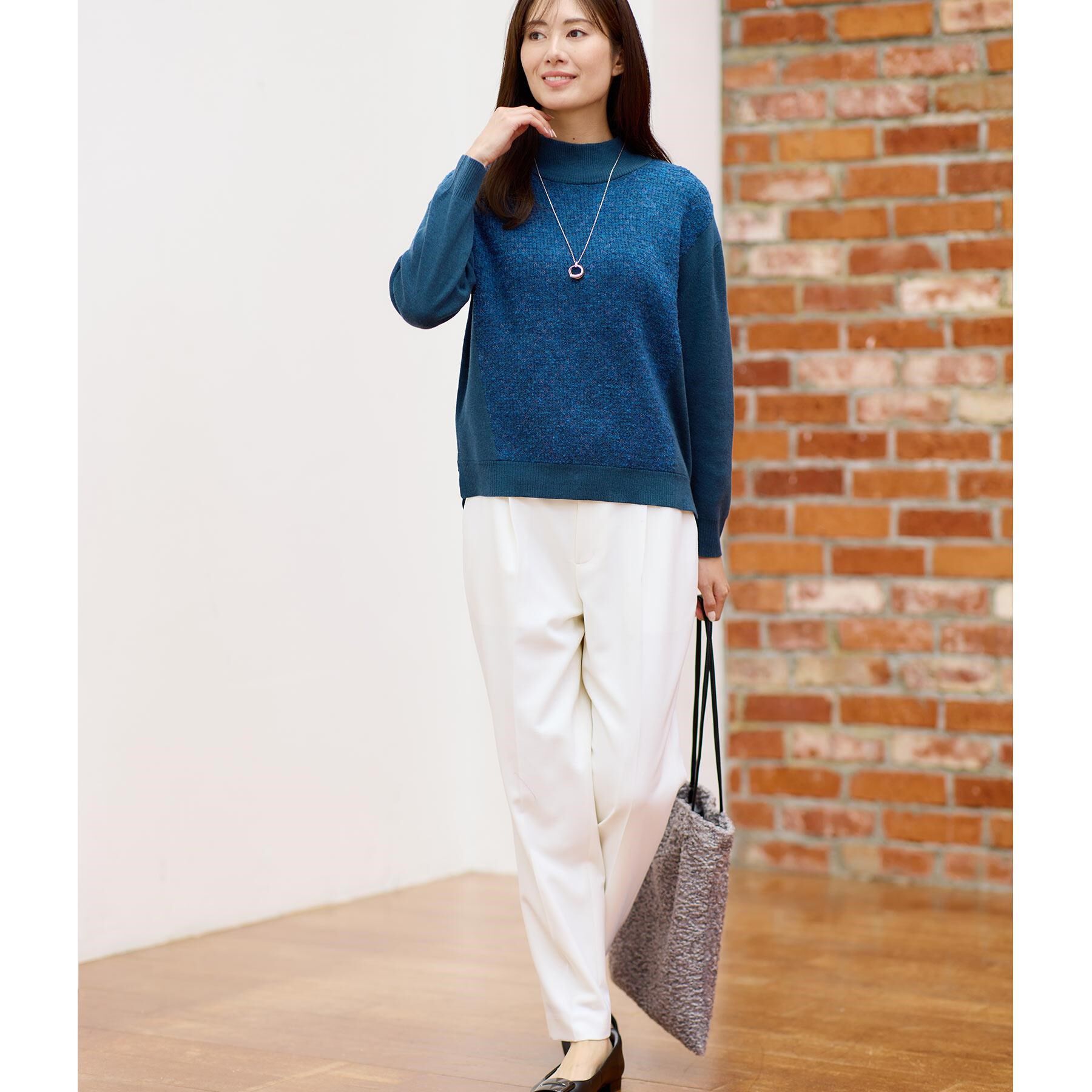 Reflect「アーガイル柄ハイネックニット」|ニット・セーター|