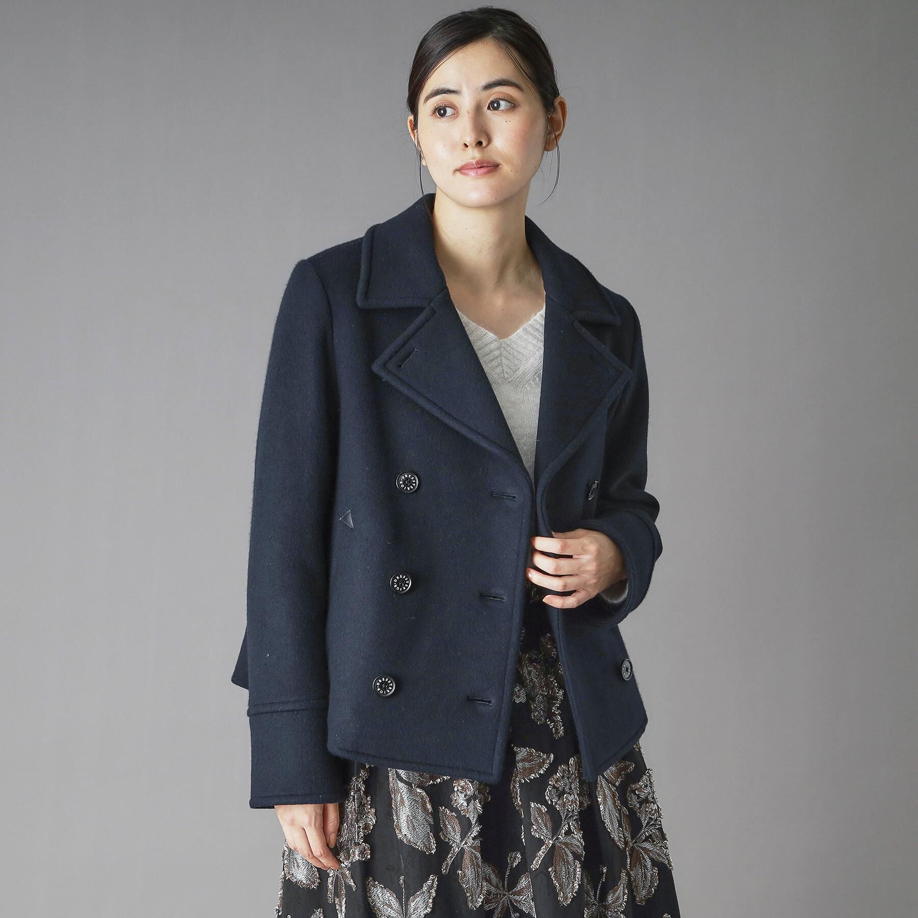 DRESSTERIOR「【CLASSY.12月号/otonaMUSE11月号掲載】Super140'sショートPジャケット」|ピーコート|
