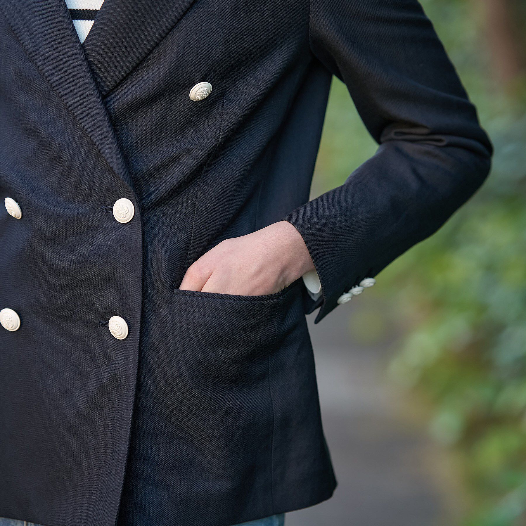 DRESSTERIOR「リネンブレンドWブレストジャケット」|テーラードジャケット|