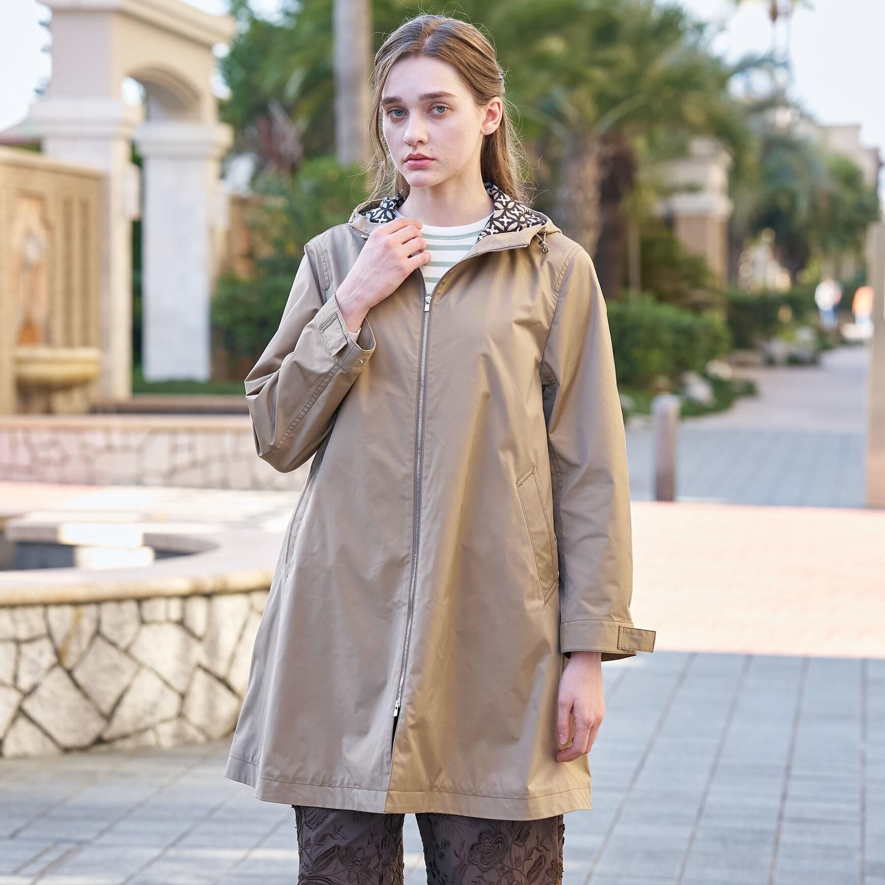 DRESSTERIOR「【撥水素材】フーテッドツイルコート」|その他|