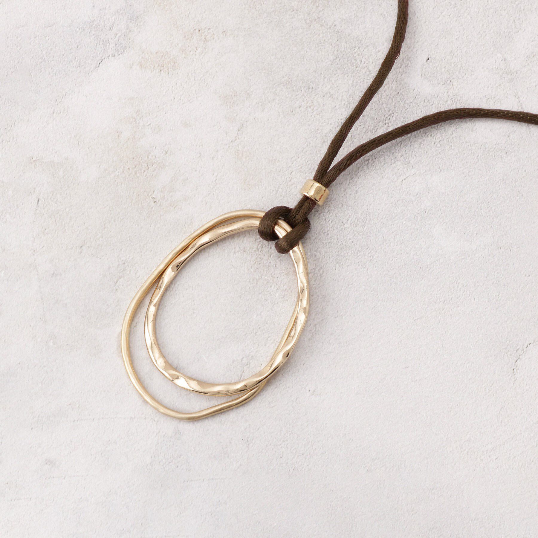 grove「コードメタルリングネックレス」|ネックレス|ゴールド(007)