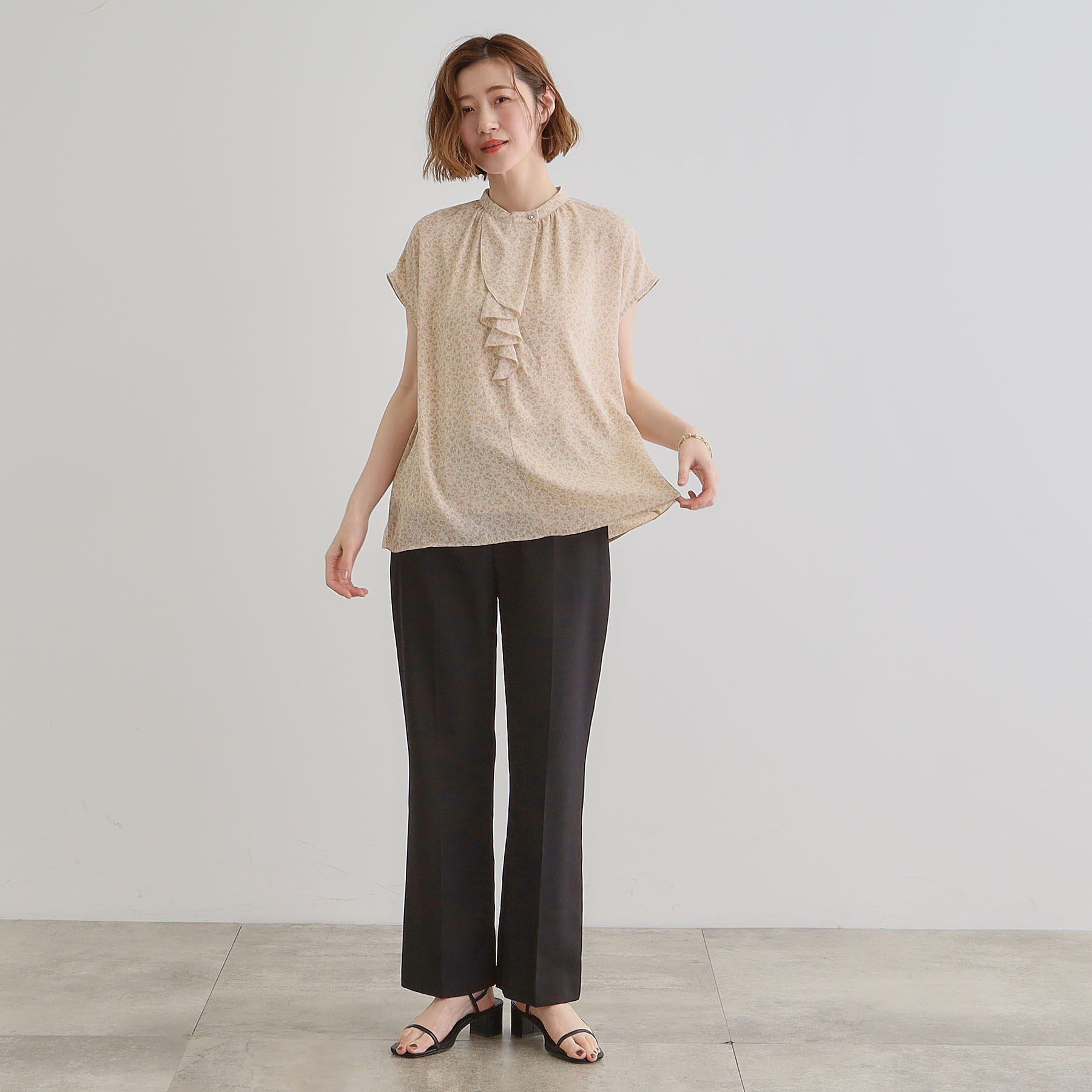 grove「フロントラッフルフリルブラウス」|シャツ・ブラウス|