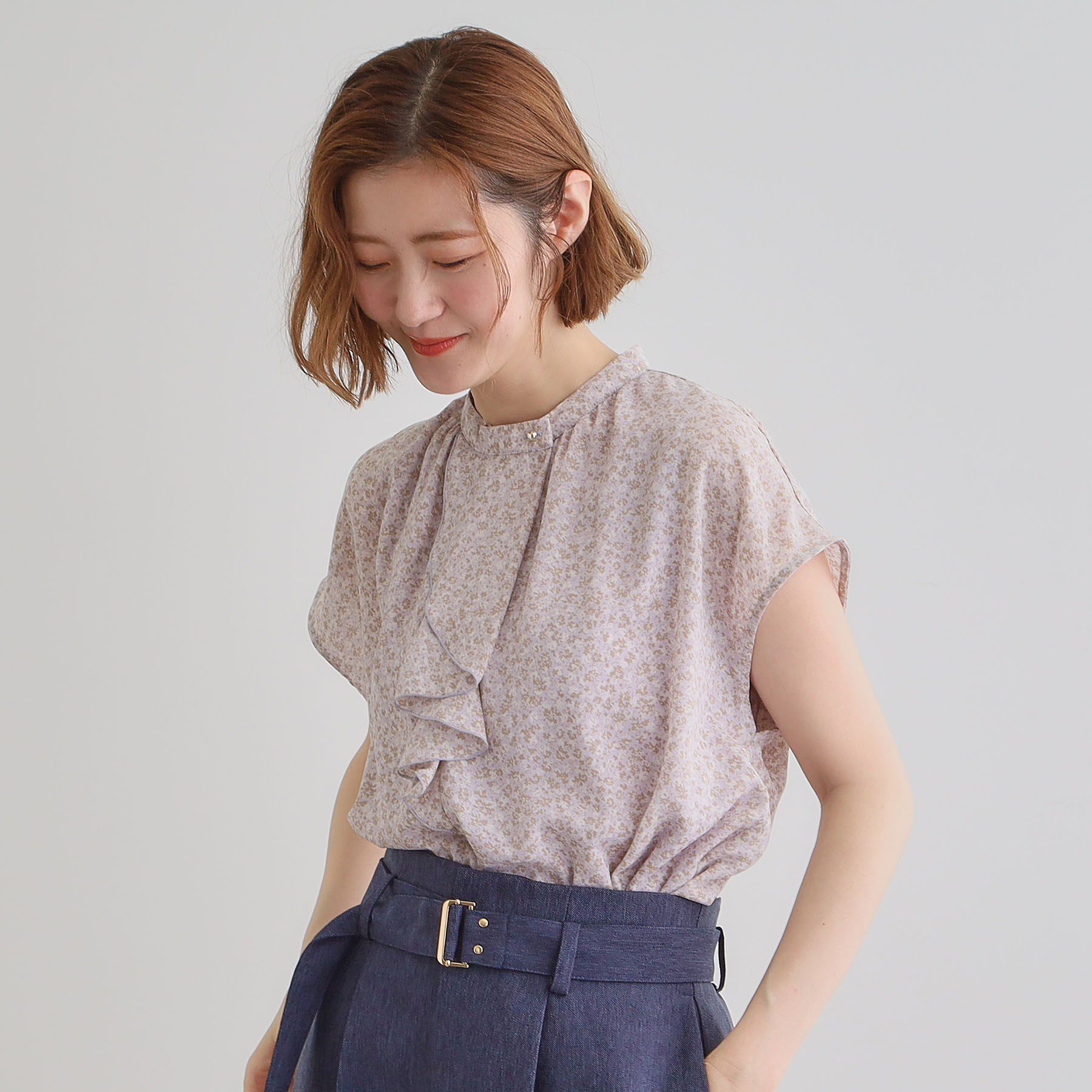 grove「フロントラッフルフリルブラウス」|シャツ・ブラウス|