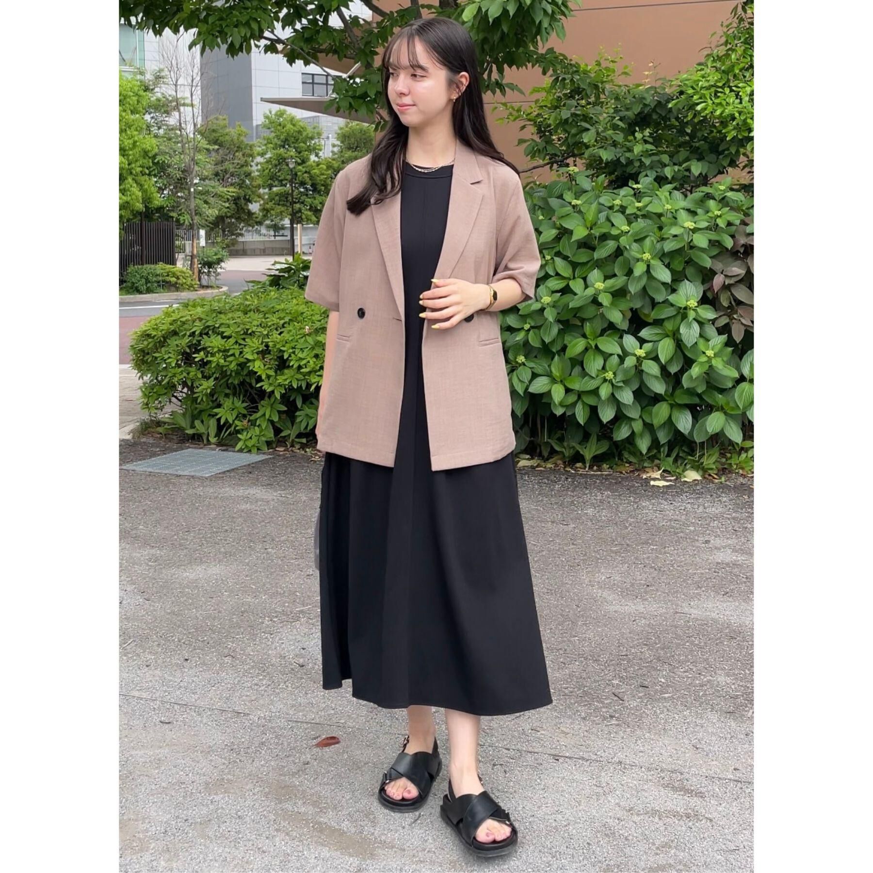 grove「軽やかに羽織れて、きちんと見え ハーフスリーブテーラードジャケット」|テーラードジャケット|