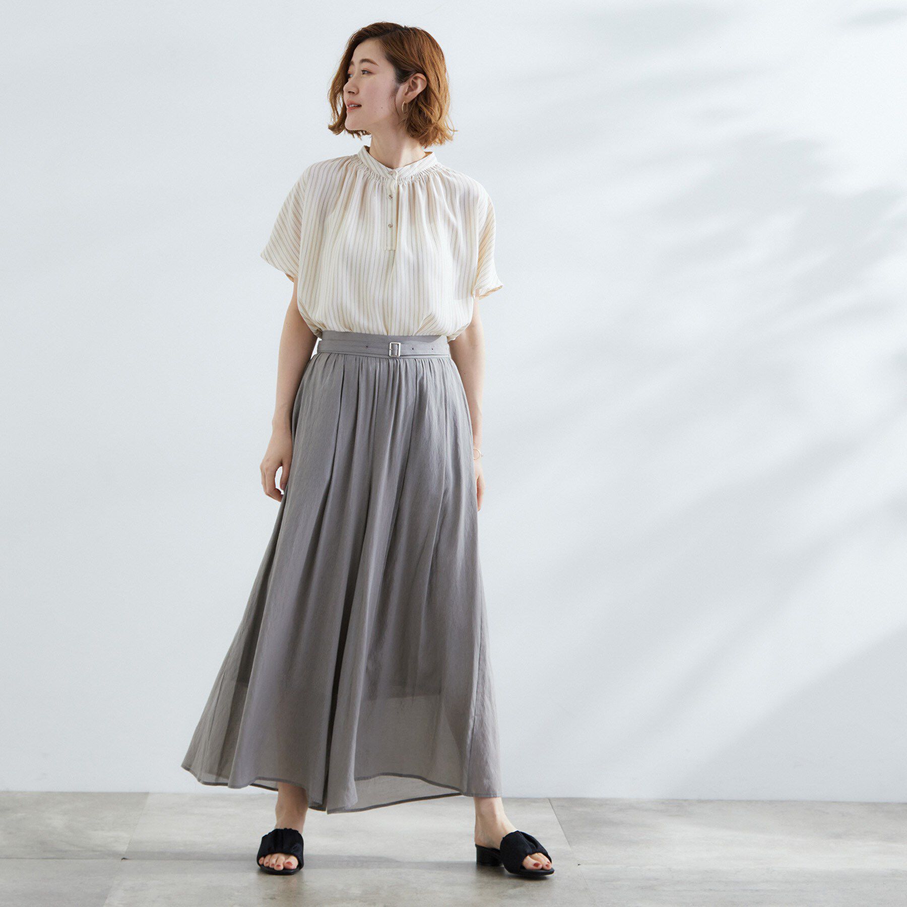 grove「【さらりと着られる/二の腕カバー】多機能ドルマンスリーブブラウス」|シャツ・ブラウス|