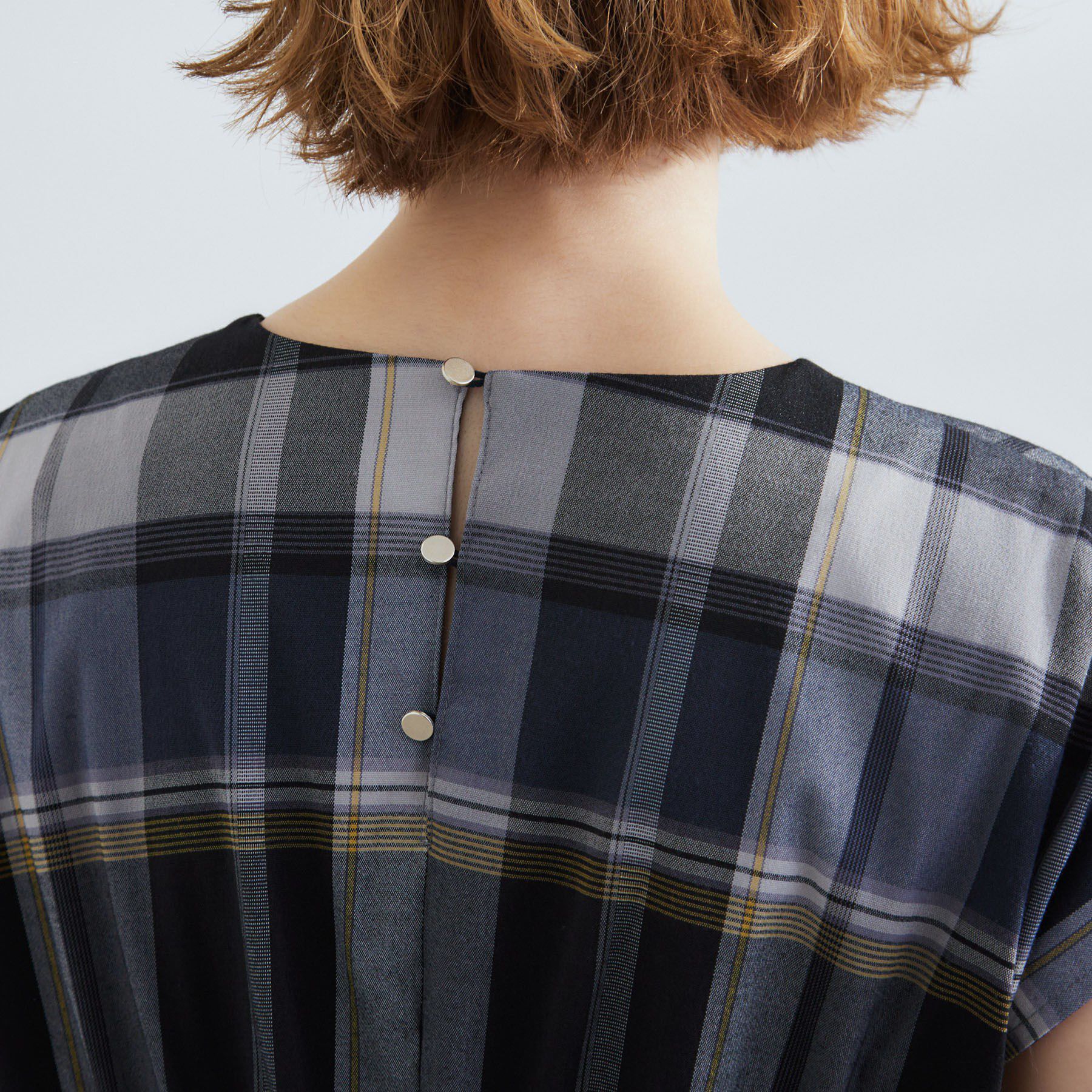 grove「秋を先取り！ビッグチェック フィット＆フレアワンピース」|ワンピース|