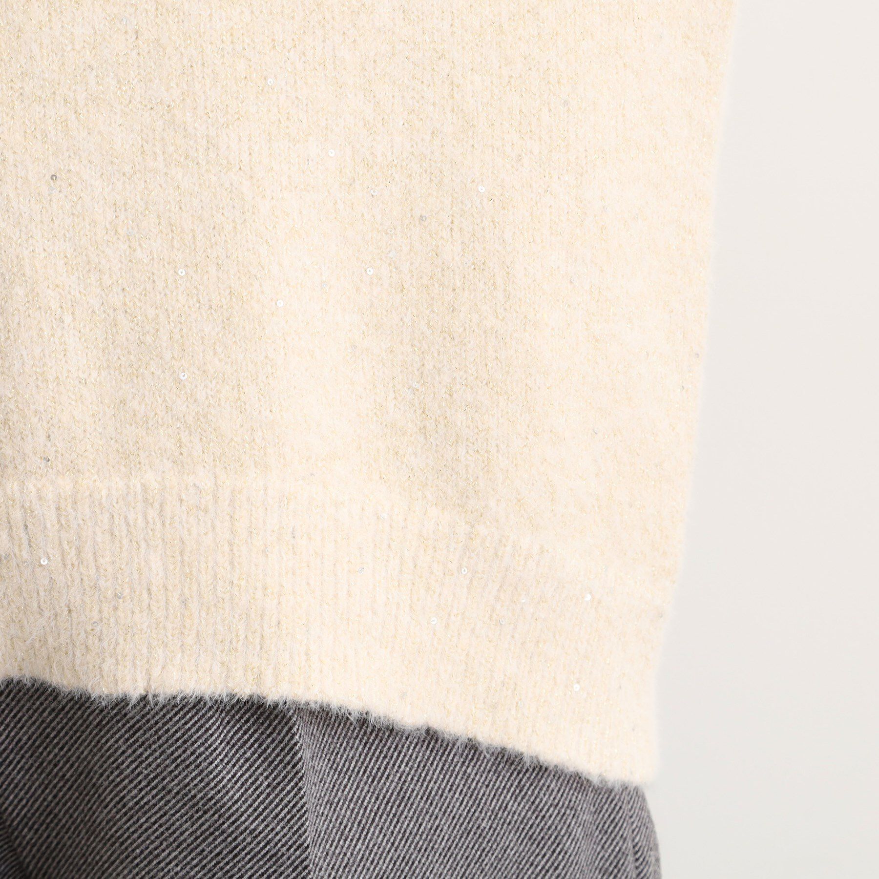 grove「華やぎ冬ニット　ミニスパンコールフェザーニット」|ニット・セーター|