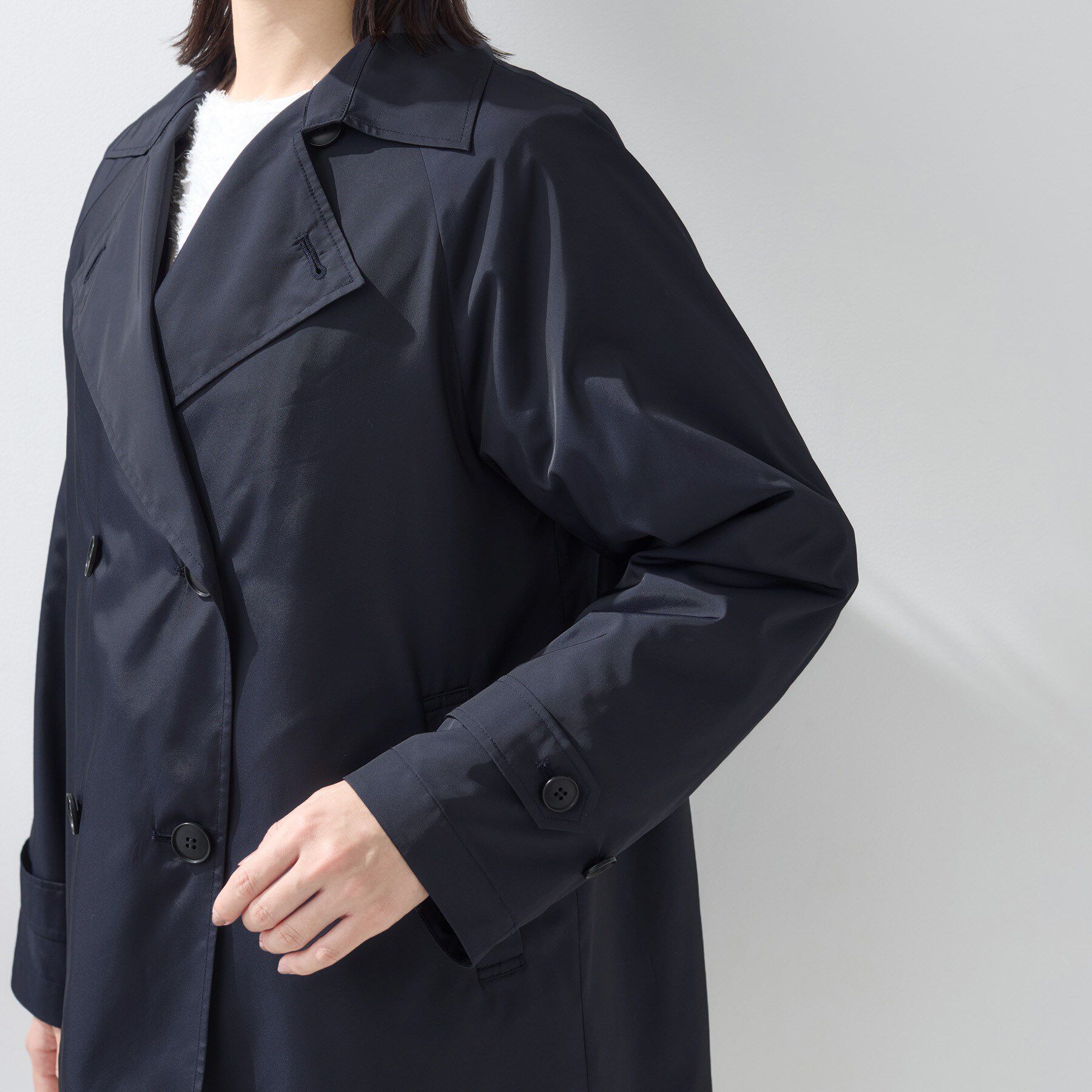 INDIVI「【撥水／UVケア／2WAY】超軽量ライナー付ライトトレンチコート」|トレンチコート|