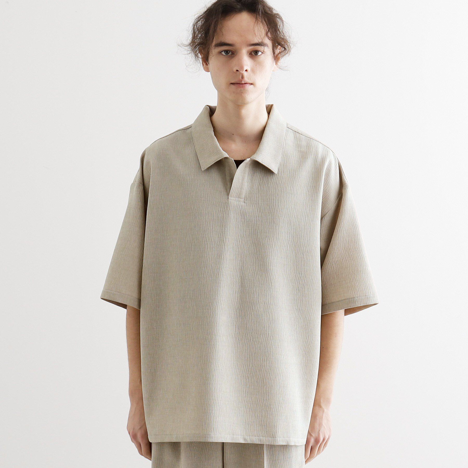 tk.TAKEO KIKUCHI「【セットアップ対応】テッククレープスキッパーシャツ」|シャツ・ブラウス|